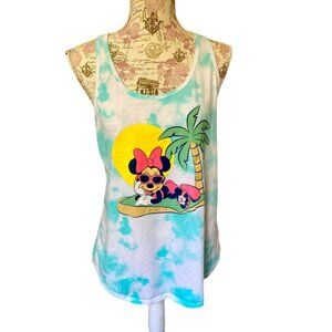Authentic Disneys Minnie Mouse Tie Dye Racerback Shirt